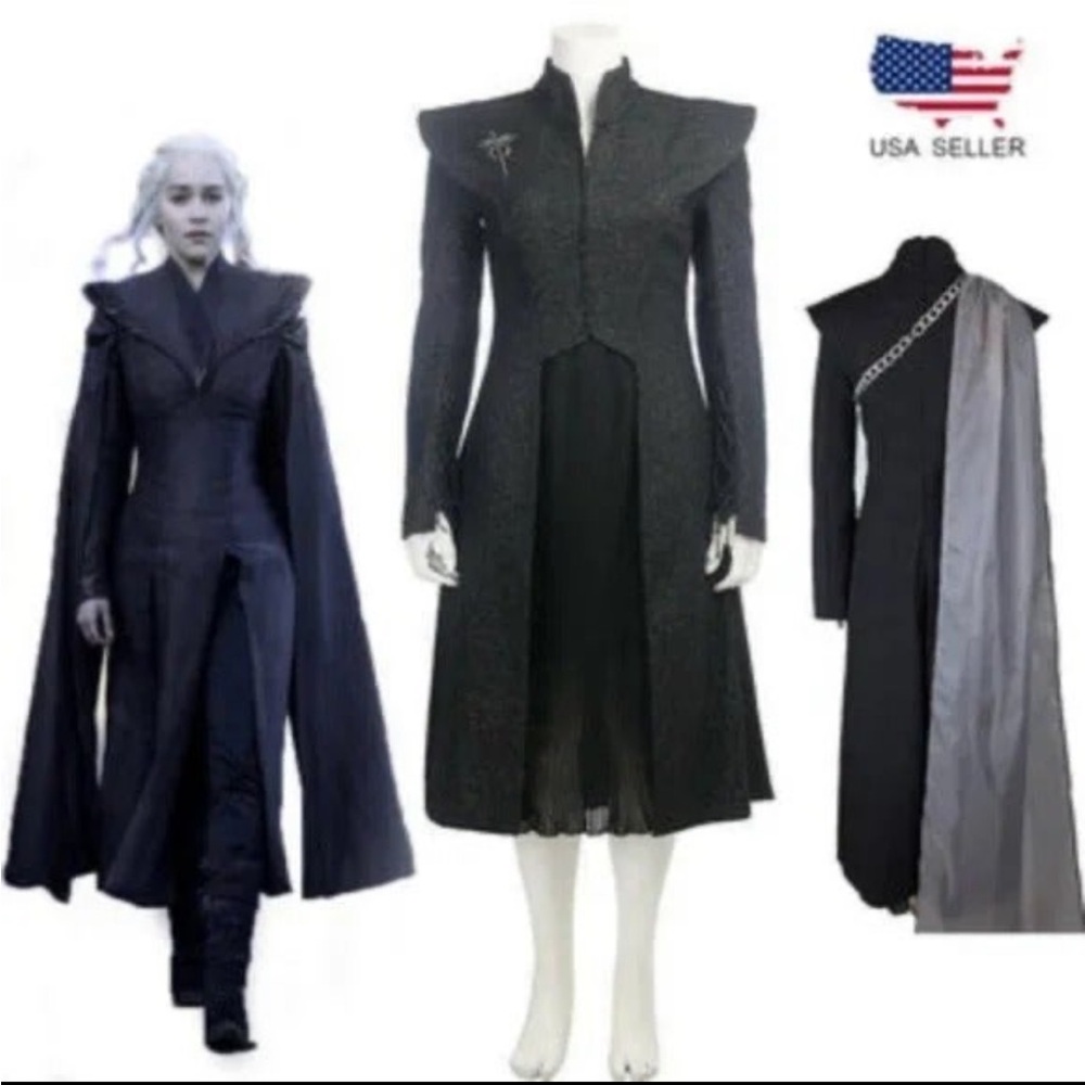 Game of Thrones Daenerys Targaryen Costume Cosplay Halloween Sz M